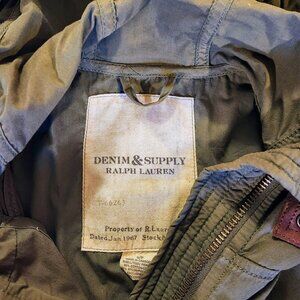 Ralph Lauren Army Green Cotton/Nylon Windbreaker